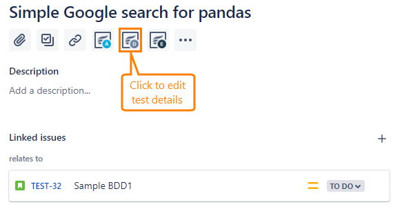 Creating a BDD test scenario