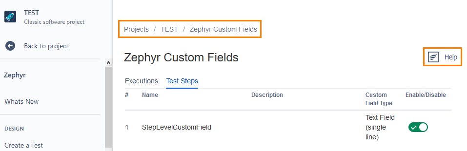 Custom fields breadcrumbs